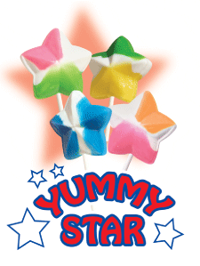 Yummy Stars Lollipops