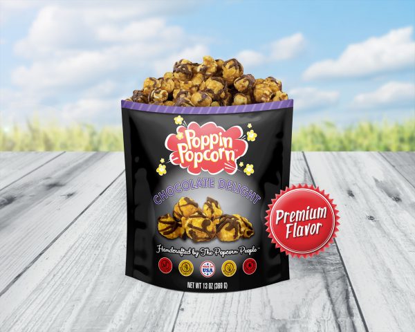 Chocolate Delight Popcorn Premium Bag