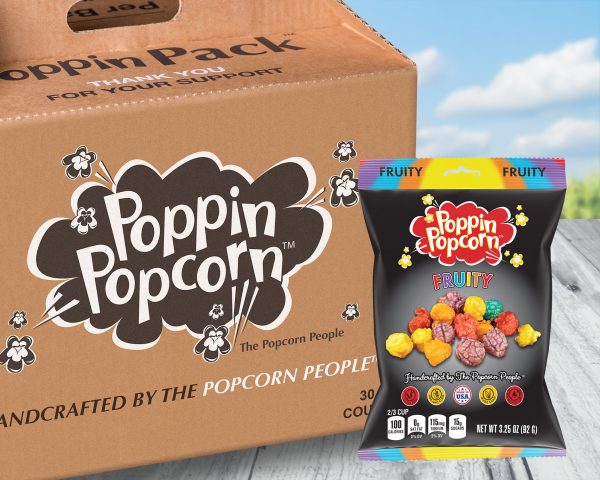 Fruity Popcorn 3.25 oz Snack Size | 4 - 30 ct Carriers